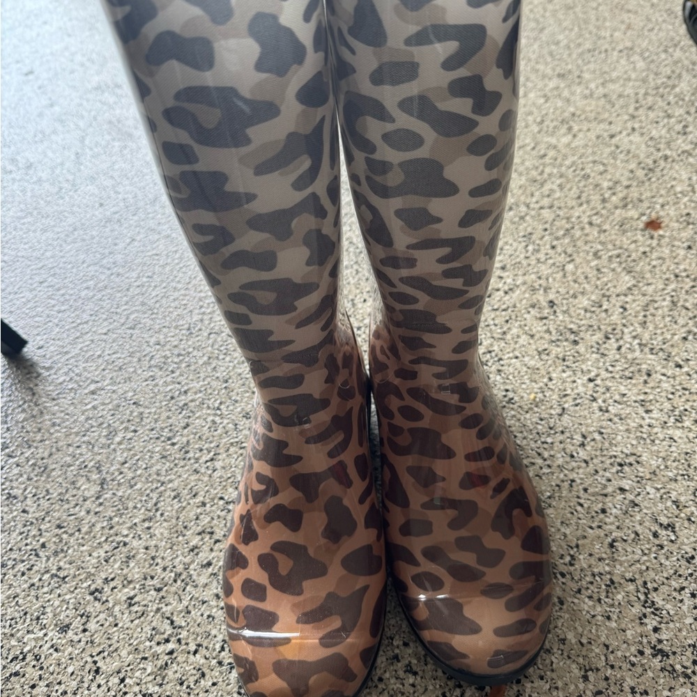 UGG Women's Leopard Print Rain Boots